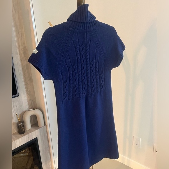 Bluegirl Navy Sweater Dress with beaded neckline - Picture 10 of 17